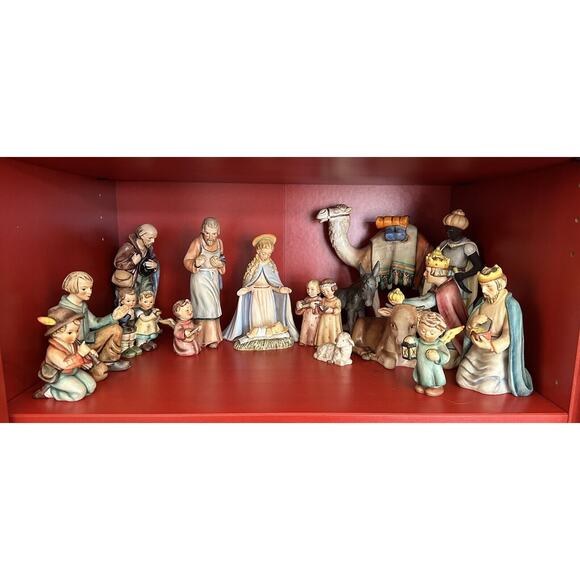 Hummel Christmas Nativity Set 17 Pieces TMK 1-4 From West Germany 1950’s *Read* - Picture 4 of 16